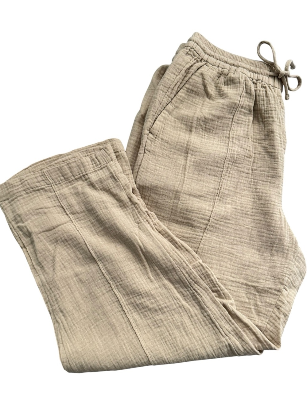 J. Crew Seaside Pant in soft gauze pull on elastic waist womens size Medium
